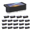 Peasur Solar Fence Lights Outdoor, 20 Pack Step Light Solar