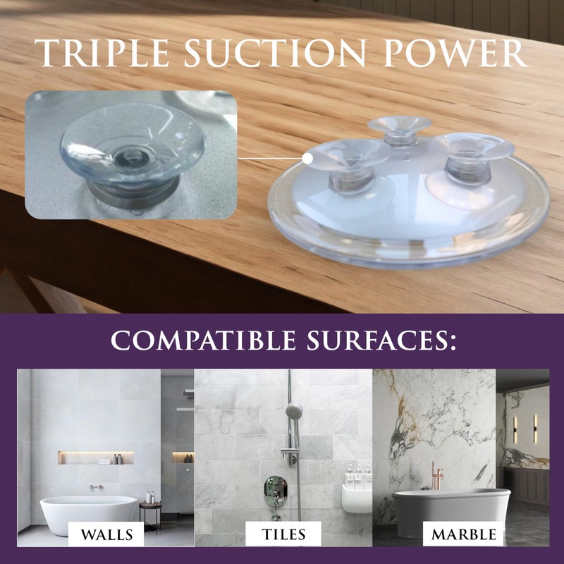 MIRRORVANA 20X & 15X Magnifying Mirror Set with 3 Suction