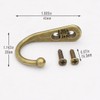 Alele Single Prong Hook Hanger,Robe Towel Hooks,Zinc Die Cast, Set