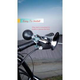 Honwor Bike Bugle Horn Retro Metal Squeeze Clown Horn Kids Bike Horn by Classic Vintage Metal Twist Loudspeaker Siren Hooter Snail Air Horn for Kids Adults Bicycles Golf Cart