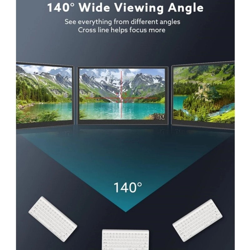 Eyoyo 7" Mini Monitor 1024x600 HDMI VGA AV 140° Wide