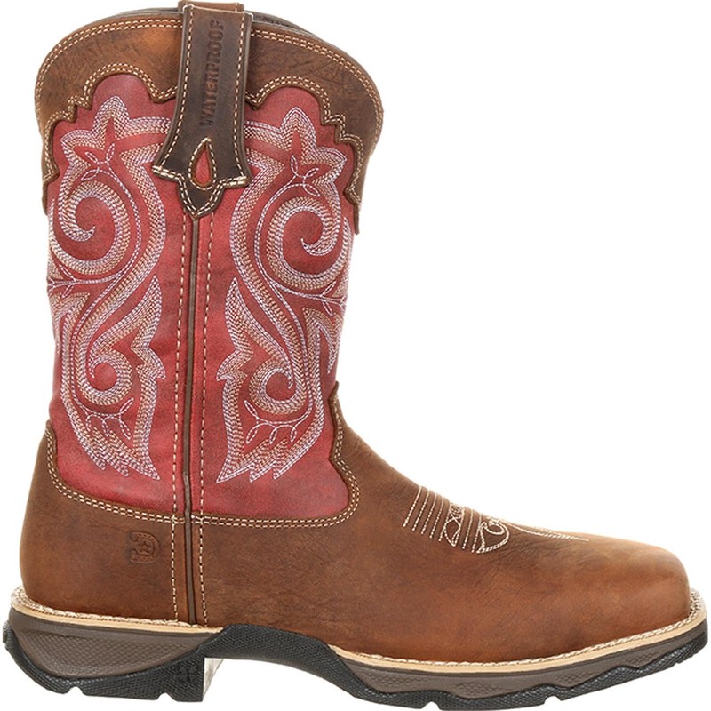 Durango womens Lady Rebel Work Western Boot, Briar Brown and