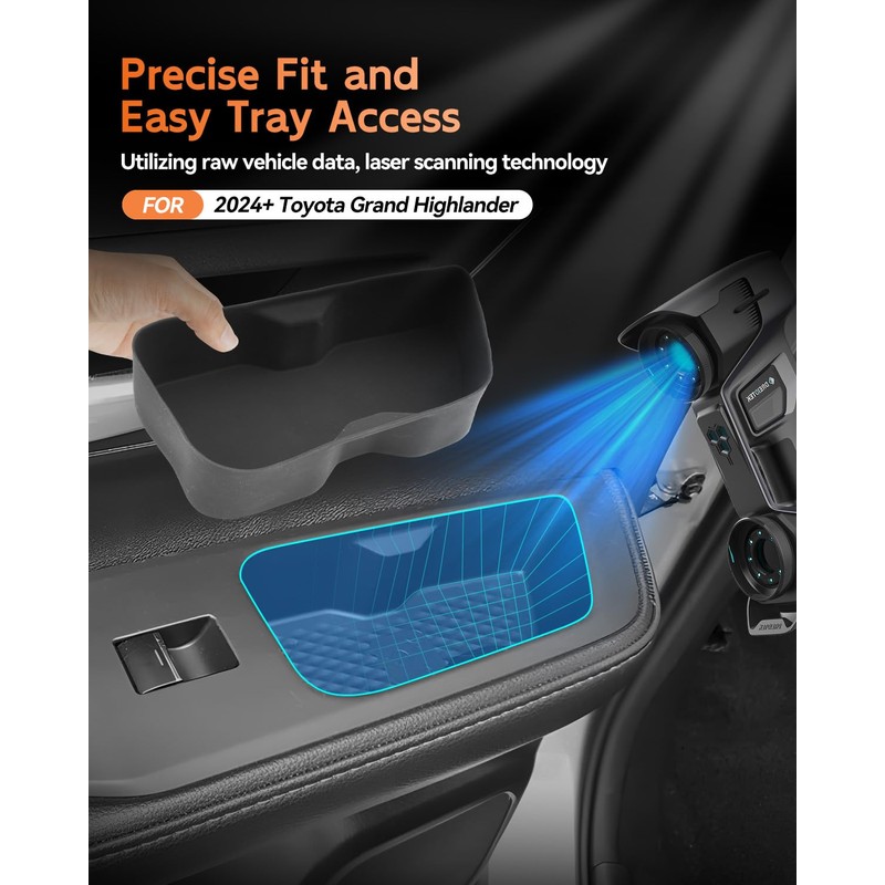 CDEFG 2PCS for 2024 2025 2026 Toyota Grand Highlander Accessories