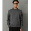 nano universe "pill-less knit" Fine Gauge Crew Neck, top grey
