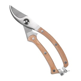 LIFVCNT Pruning Shears for Gardening, Garden Shears Scissors Hand Tools, Wooden Bypass Garden Clippers Pruners for Flower Bonsai and Plant, Foldable Trimming Scissors for Gift