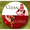 Big 3.5” Dirty Clean Dishwasher Magnet Ends Common Kitchen Problem.