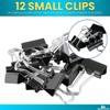 1InTheOffice Small Binder Clips, Binder Clips Small, Paper Clamps, Paper