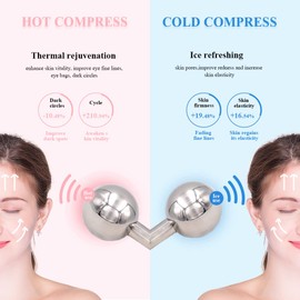 Facial Ice Globes,Ice Globes for Face,Unbreakable Stainless Steel Ice Globes,Face Ice Globes for Tightens Skin and Reduce Puffiness