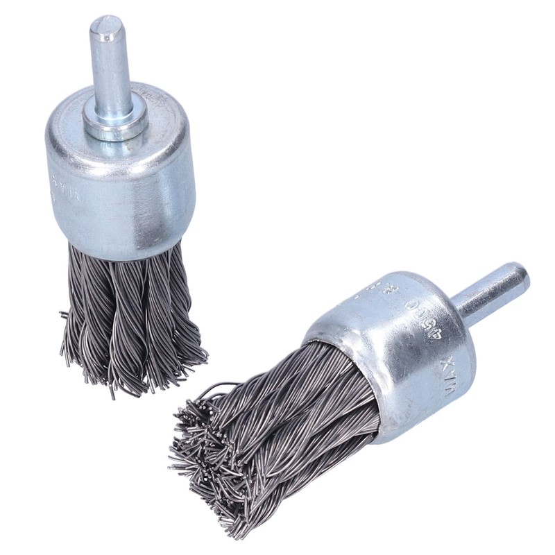 6Pcs Twisted Wire Brush Steel Metal Deburring Grinding Rust Removal