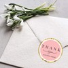 500 Chic Pink Thank You Stickers - 1.4 Inch Roll