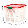 HOMZ 31 Quart Medium Clear Plastic Holiday Storage Container Bin