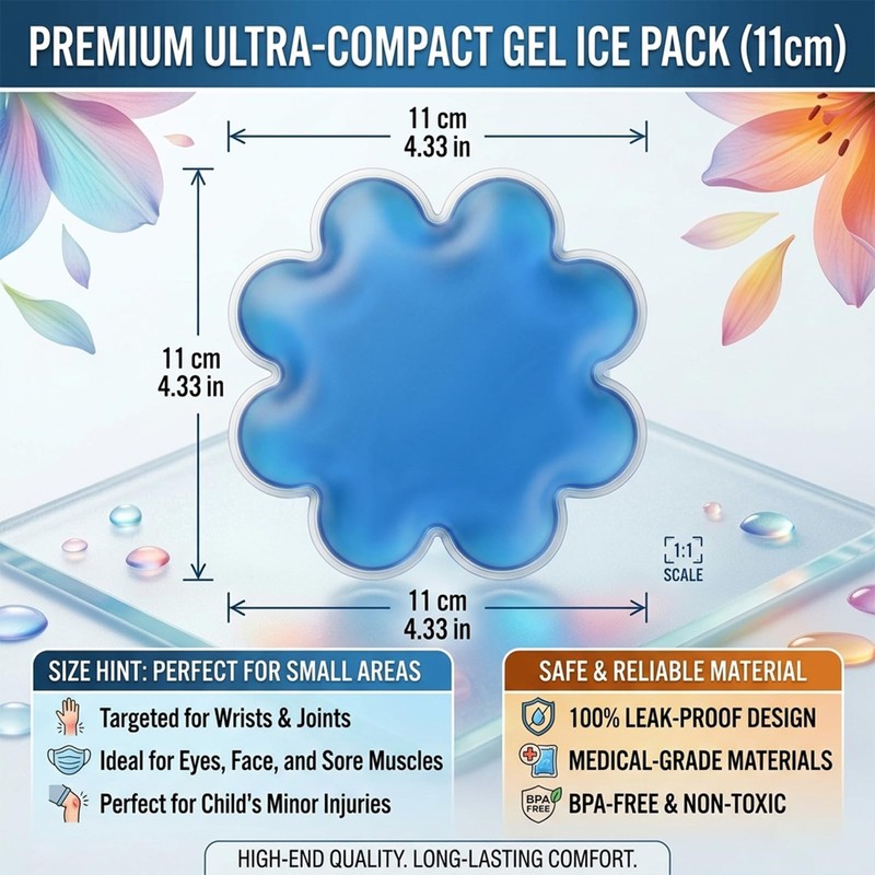 Reusable Cooling Gel Ice Packs for Hard Hats & Sun