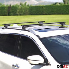 OMAC Roof Racks Cross Bars Luggage Durable for Mercedes Metris 2016-2024 Metal Black