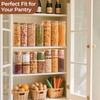 ComSaf 0.8 Qt Glass Food Storage Jars Set of 6,