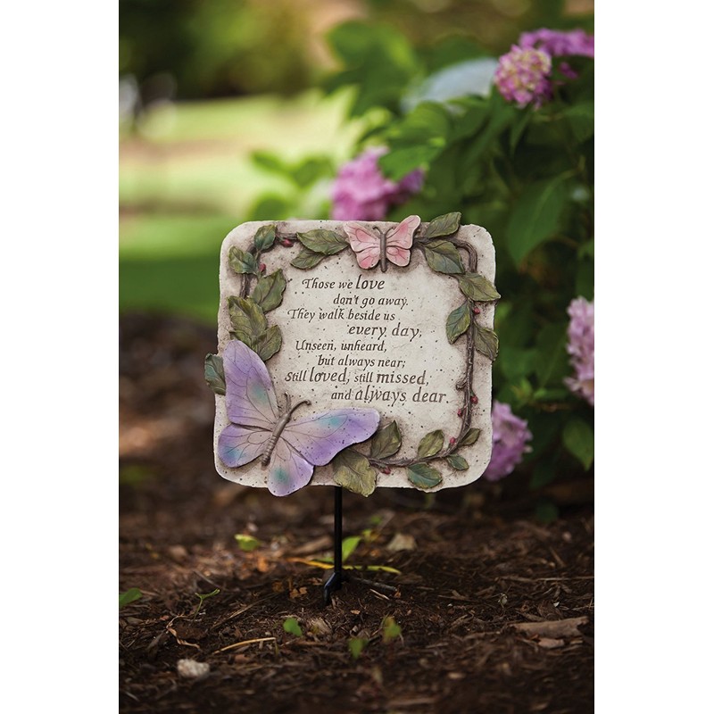 Evergreen Those We Love Don't Go Away Garden Memorial Stone