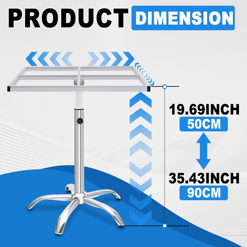CUBELLIN 360° Rotating Paint Rack Stainless Steel Spray Paint Stand