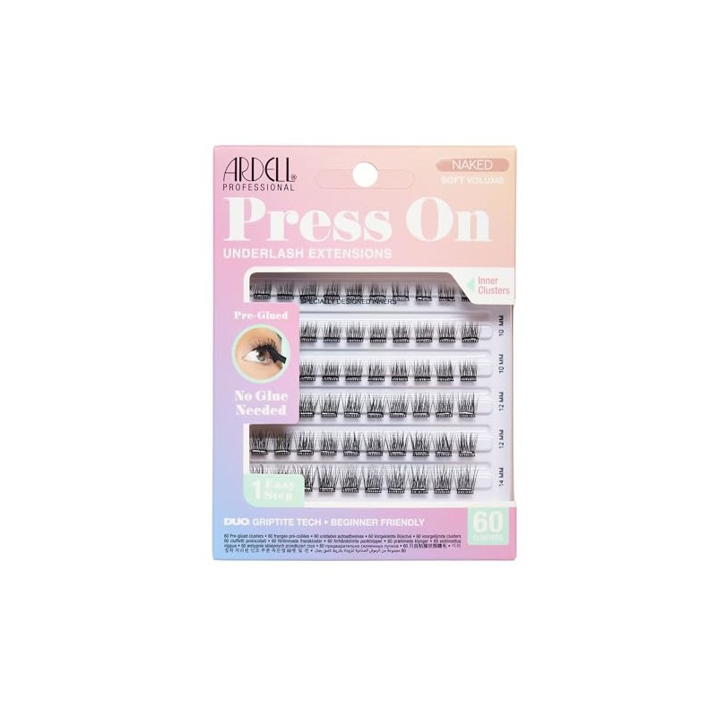 Ardell-Extensiones de pestañas postizas pre-pegadas: kit de extensiones de pestañas