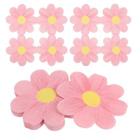 iplusmile Servilletas Rosas Decoradas Con DiseñO De Flor De Margarita 40 Piezas Para Fiesta De CumpleañOs Y Celebraciones Paquete De 2