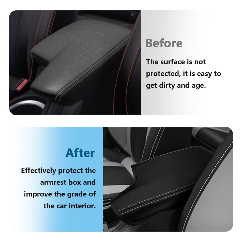 BoxCheer Armrest Cover for 2017-2023 Subaru Impreza 2018-2023 Crosstrek Center
