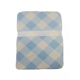 Amy Coe Limited Edition Baby Blanket New 30x40 Blue Plaid