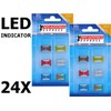 Assortment LED Status Micro Low Profile Car Fuses Set of