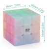 Jelly Speed Cube 3x3 Stickerless Magic Cube Puzzle Toy Colorful