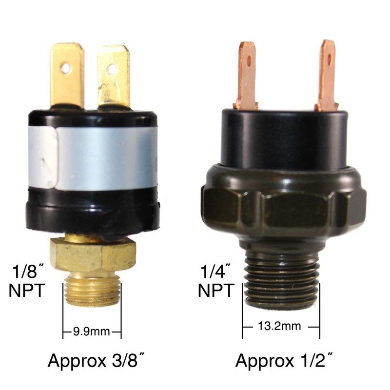 COMPSTUDIO 110-140 PSI Air Compressor Pressure Control Switch Valve Horn
