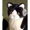 Förster Small Cat Soft Toy Sitting 20 CM Black#3478 Antique