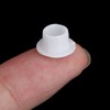 100pcs Plastic White Round Button Plugs Screw Cap, for Chair
