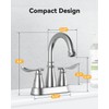 Hiqufet Bathroom Faucets, 4 Inch Centerset Faucet for Bathroom Sink