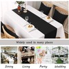 LivinEase Table Runner 42 x 240 cm - Black Cotton