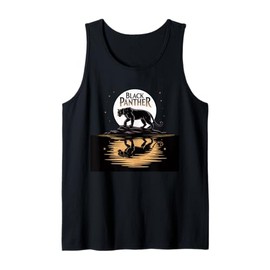 Black Panther Girls Boys Lake Reflection Black Panther Party Tank Top