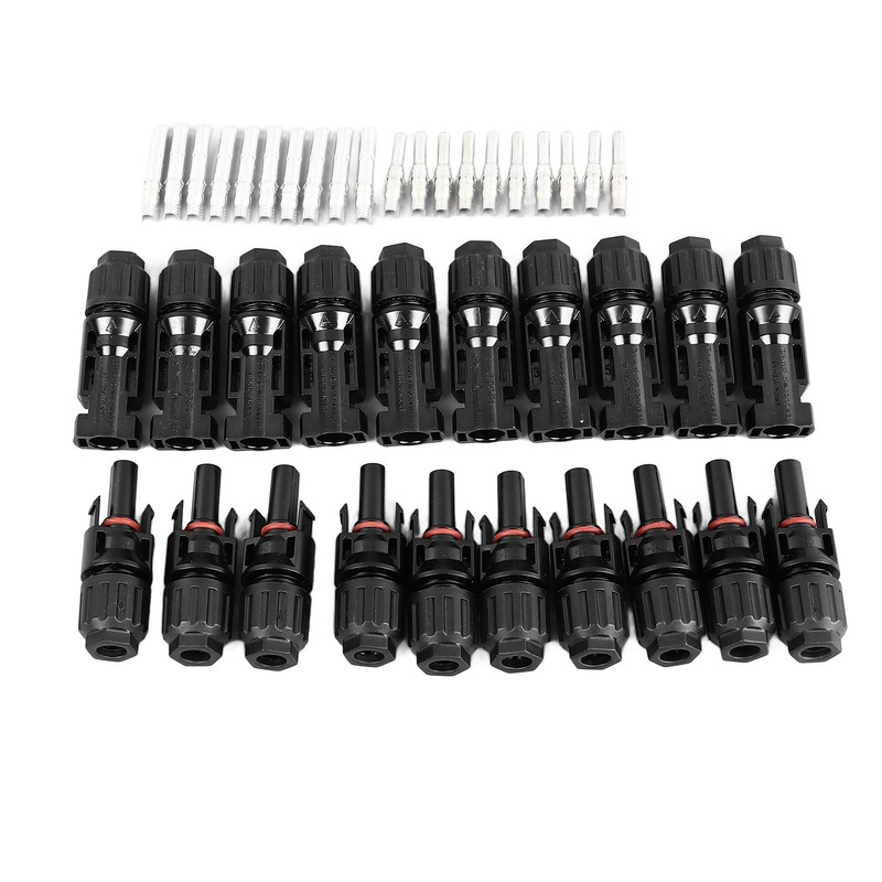 10 Sets Solar Panel Connector Flame Retardant DC 1000V Male