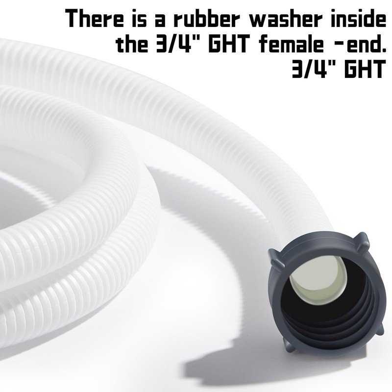 Conderyang Dehumidifier Drain Hose 3/4 Inches FHT Connection with Rust-Resistant