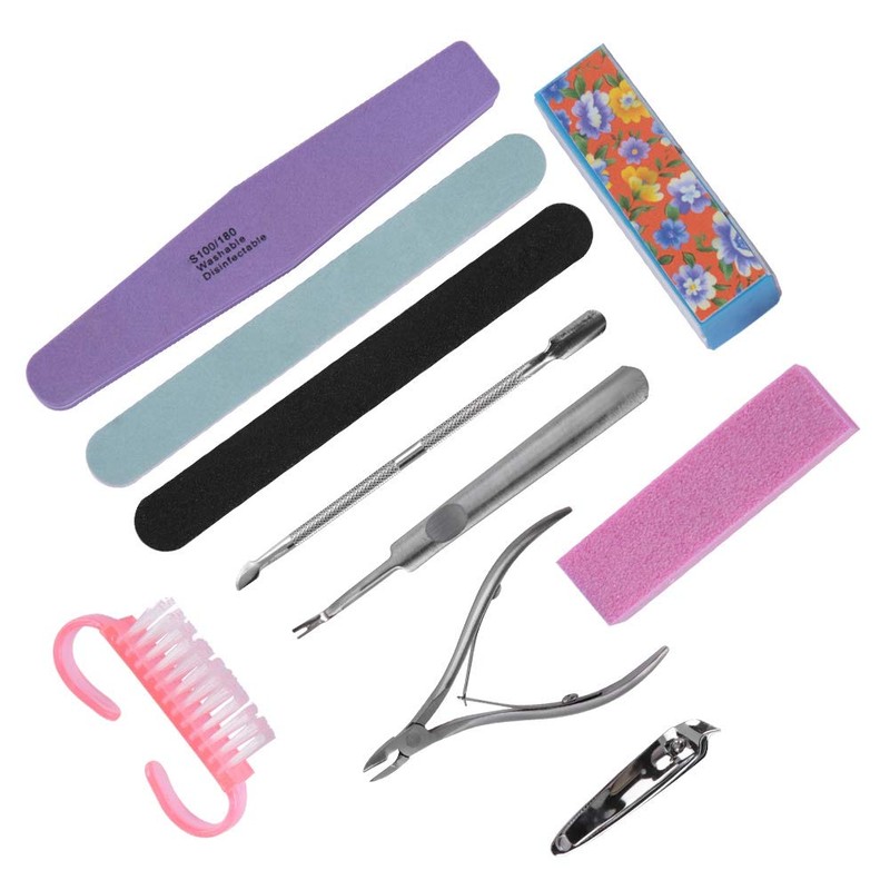 Limas de Uñas y Tampón, Kit de Lijado de Limas