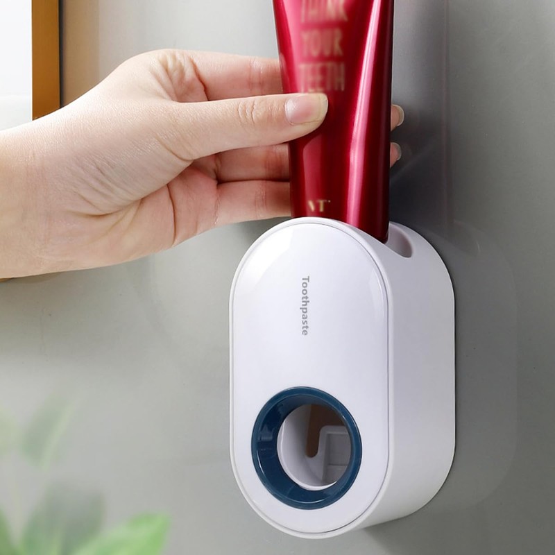 Toothpaste Dispenser Wall Mounted, Toothpaste Holder, Automatic Toothpaste Squeezer for
