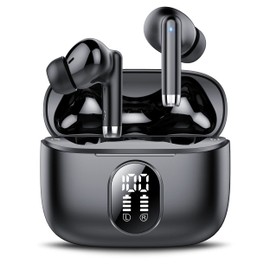 QXQ Bluetooth 5.4 Kopfhörer Kabellos, Sport In Ear Earbuds mit 4 ENC Mics, 40 Std Earphones Tiefer Bass Ear Buds mit LED-Anzeige, IP7 Wasserdicht Ohrhörer