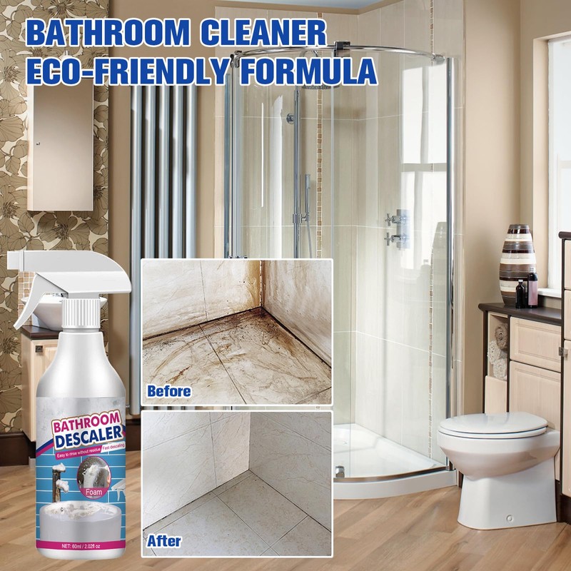 LinTsing Bathroom Descaler Spray, 2 PCS Stubborn Stains Cleaner, Bathroom
