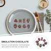 Ciieeo 8pcs Fake Chocolate Props Simulated Chocolates Models Bulk Faux