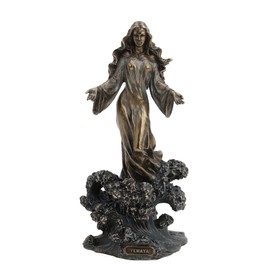 JFSM INC. Yemaya - Mother of All Standing on Ocean Wave Statue