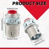 Relaxweex Metal-Clad Cable Connectors Zinc Electrical Conduit Connector 3/8" Snap