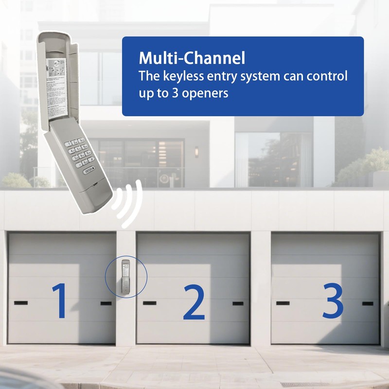 Universal Garage Door Opener Keypad for Liftmaster/Chamberlain/Craftsman/Genie/Linear/Wayne Garage Door Opener
