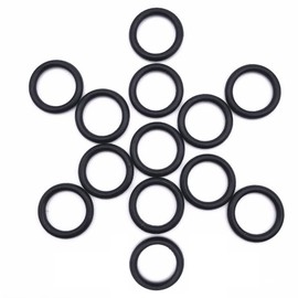 Boxonly 50 PCS O Rings Nitrile Rubber Round O-Rings Seal Grommets 33mm OD 30mm ID 1.5mm Width Metric Sealing Washer O-Ring Gasket Black