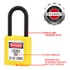 Master Lock 406YLW 406 Dielectric thermoplastic Safety Padlock, Yellow, 9.5