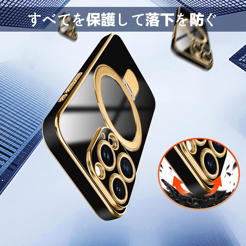 15 Pro Max Case, Compatible with Magsafe, Wireless Charging, Stand