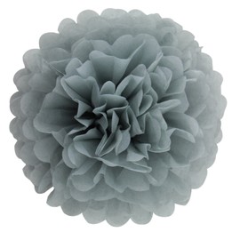 HEARTFEEL - 12 pompones de papel de seda, flores de papel de color gris burdeos de 8 pulgadas y 10 pulgadas, las mejores decoraciones de pompones de papel para bodas, cumpleaños, baby shower, decoración de guardería