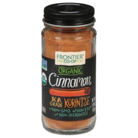 Frontier Co-op Organic Ground Cinnamon, 1.9 Ounce Bottle, Gourmet Quality Cinnamon, Full Balanced Spicy Flavor, Kosher
