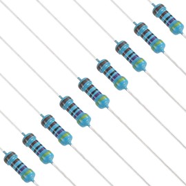 PATIKIL 120pcs 4.7KΩ Resistors 1/4W (0.25 Watt) Metal Film Fixing Resistors Kit 1% Tolerance Resistance Multiple Options for DIY Electronics Projects Computer TV Circuit Board