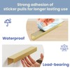 Peaha 10 Pack Self Adhesive Cabinet pulls 5 inch Gold