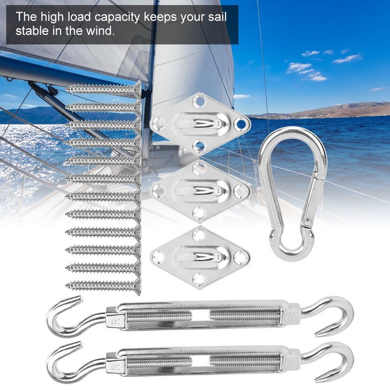 Stainless Steel Hardware Kit Screw Rhombus Hook Spring Buckle Shade